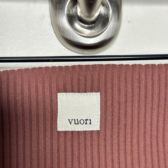 VUORI Rib Studio Legging Performance Legging Cedar Brown Sz XS {3Y25} - Picture 5 of 7